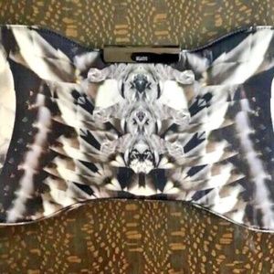 Alexander McQueen: Black and White Clutch.